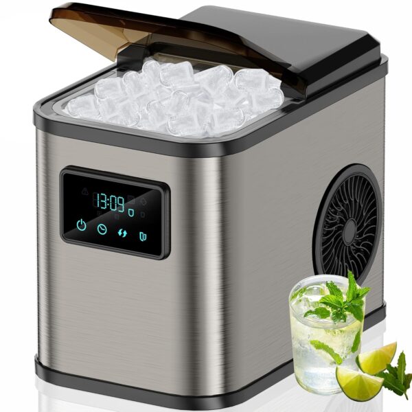 Costway brand of countertop ice maker machine.