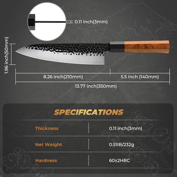 Description of the Japanese knife