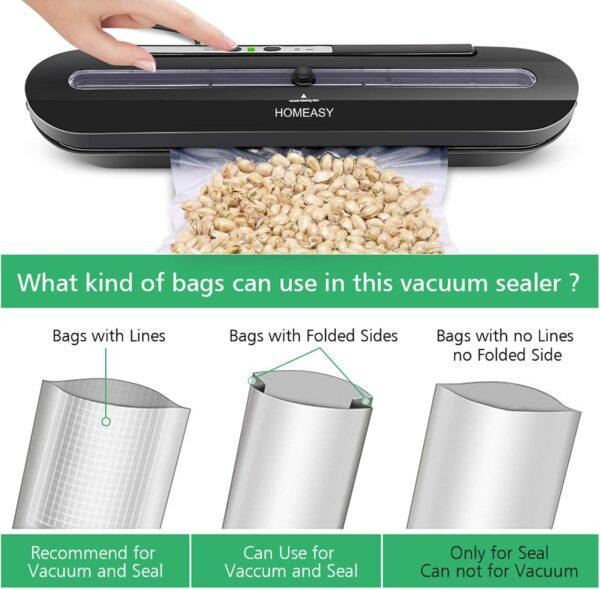 Black Vacuum Sealer Machine - Homesay brand