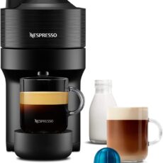 Nespresso ENV90.B Vertuo Pop Automatic Pod coffee machine for Americano, Decaf, Espresso by Magimix in Liquorice Black